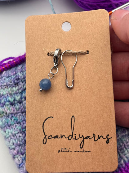 Aventurin mit Karabiner Silber