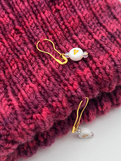 Reihenzähler 1-10 Weiß/Rosa Gold