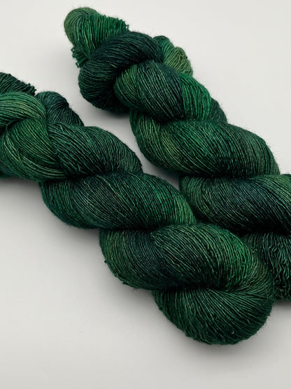 Bottle Green Frizzy Lace