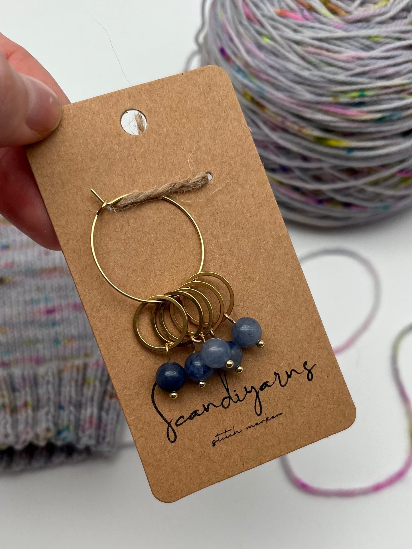 Aventurin mit kleinem Ring 5er Set Gold