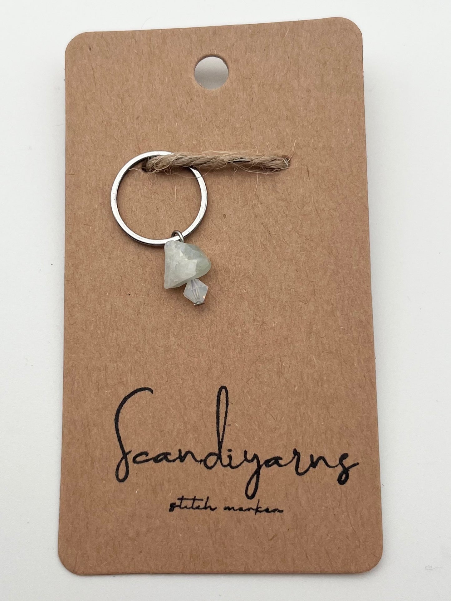 Fluorit und Facettperle mit großem Ring Silber