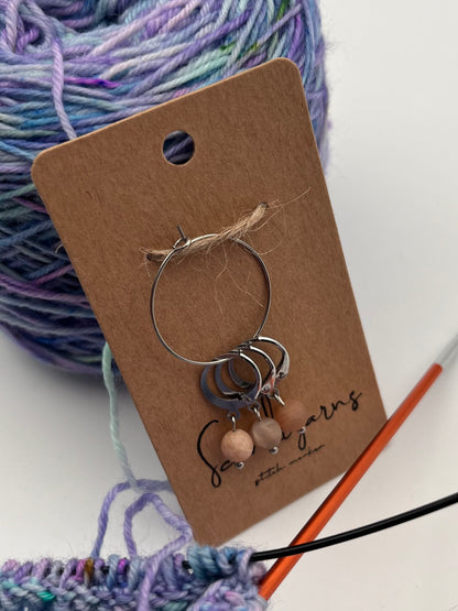 Sonnenstein mit Huggie 3er Set Silber