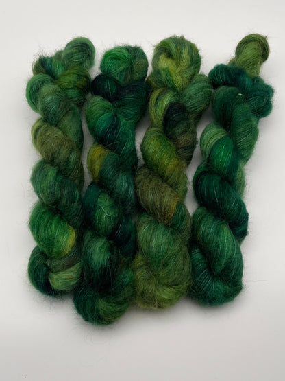 Bottle Green Fuzzy Lace
