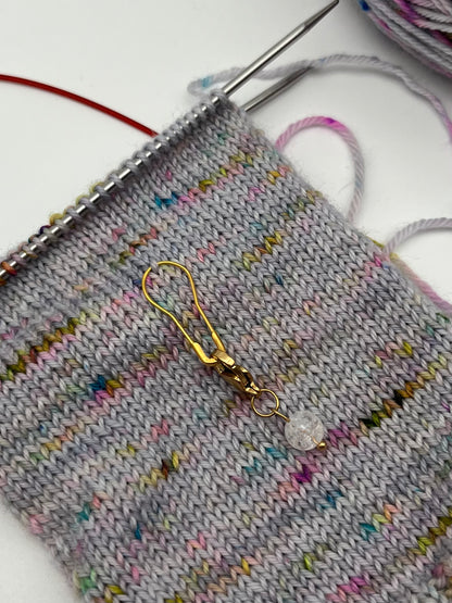 Quarz mit Karabiner 5er Set Gold