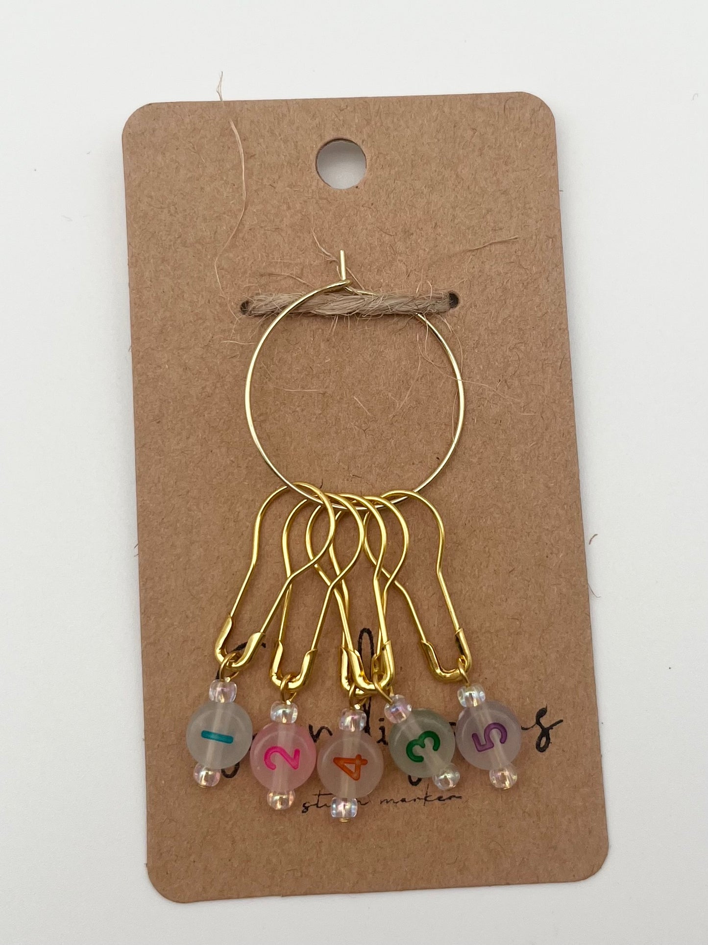 Reihenzähler 1-5 Bunt/Rosa Gold