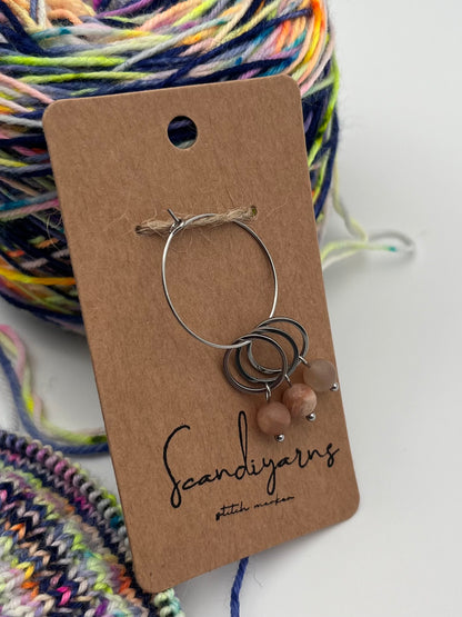 Sonnenstein mit kleinem Ring 3er Set Silber