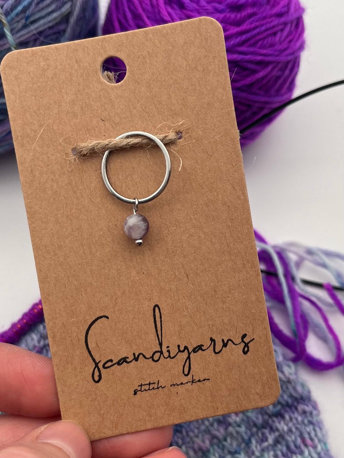 Amethyst mit großem Ring Silber