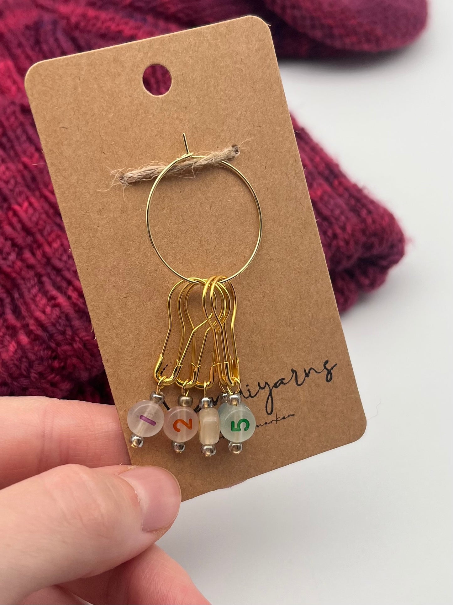 Reihenzähler 1-5 Bunt/Grau Gold