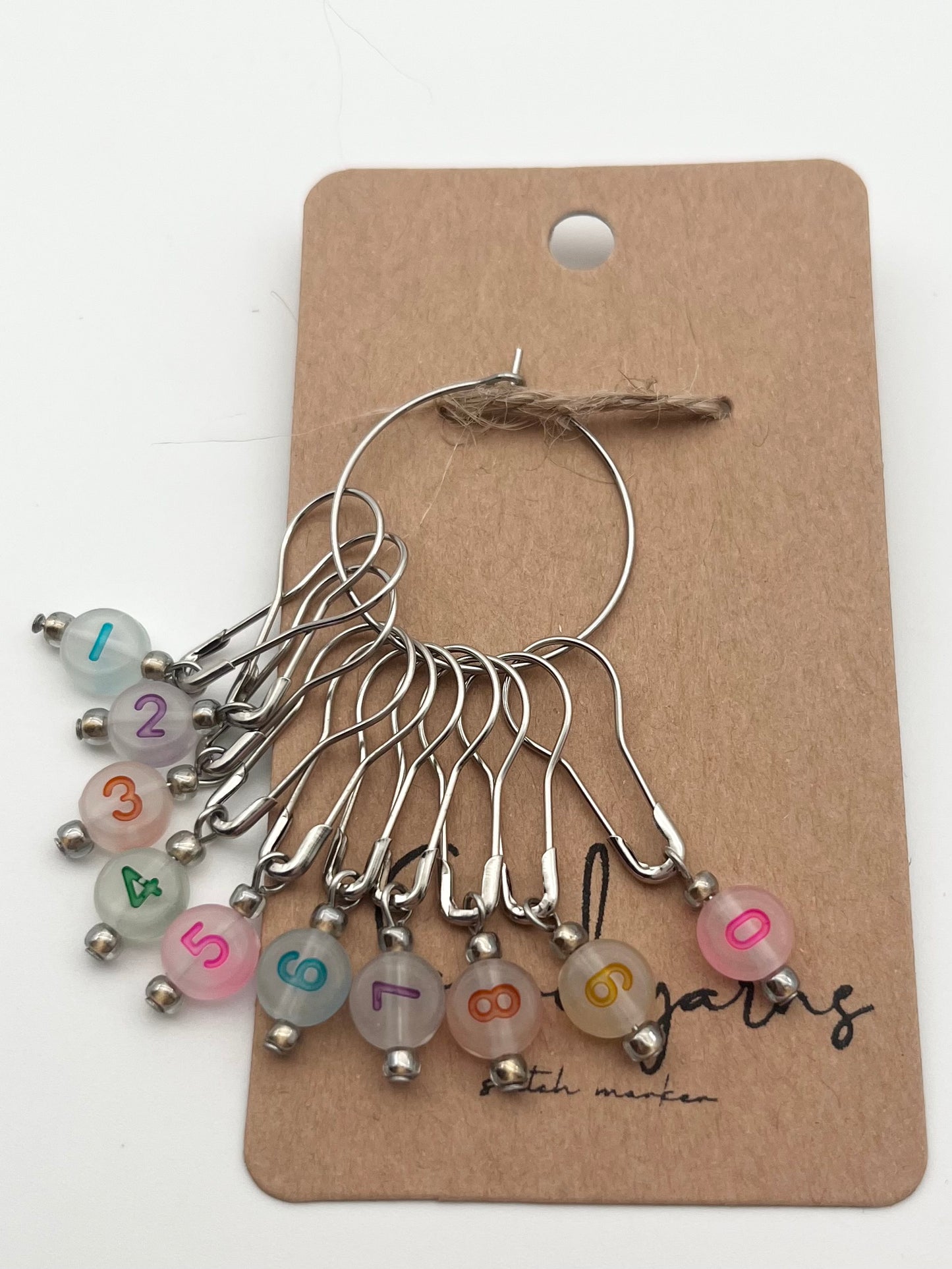 Reihenzähler 1-10 Bunt/Grau Silber