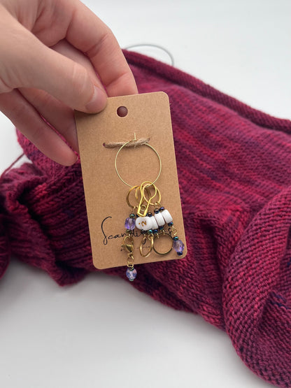 Reihenzähler 1-5 Rondellperle mit kleinem Ring Gold