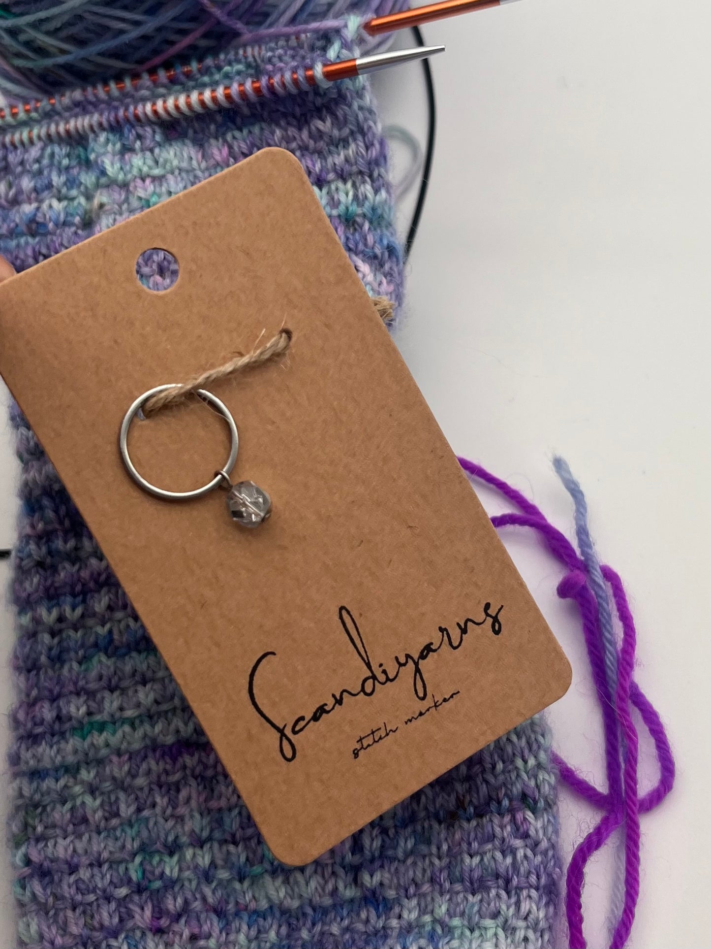 Rondellperle Silber mit großem Ring Silber