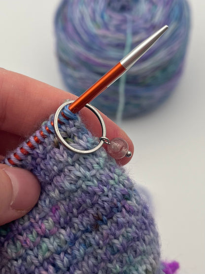 Erdbeerquarz mit großem Ring 3er Set Silber