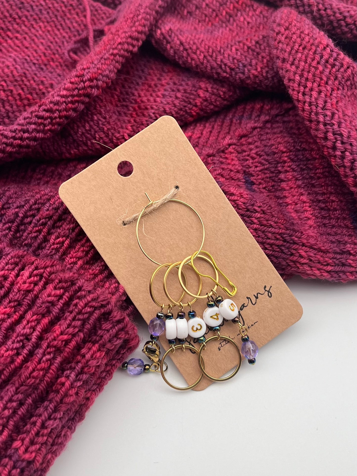 Reihenzähler 1-5 Rondellperle mit großem Ring Gold