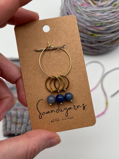 Aventurin mit kleinem Ring 3er Set  Gold