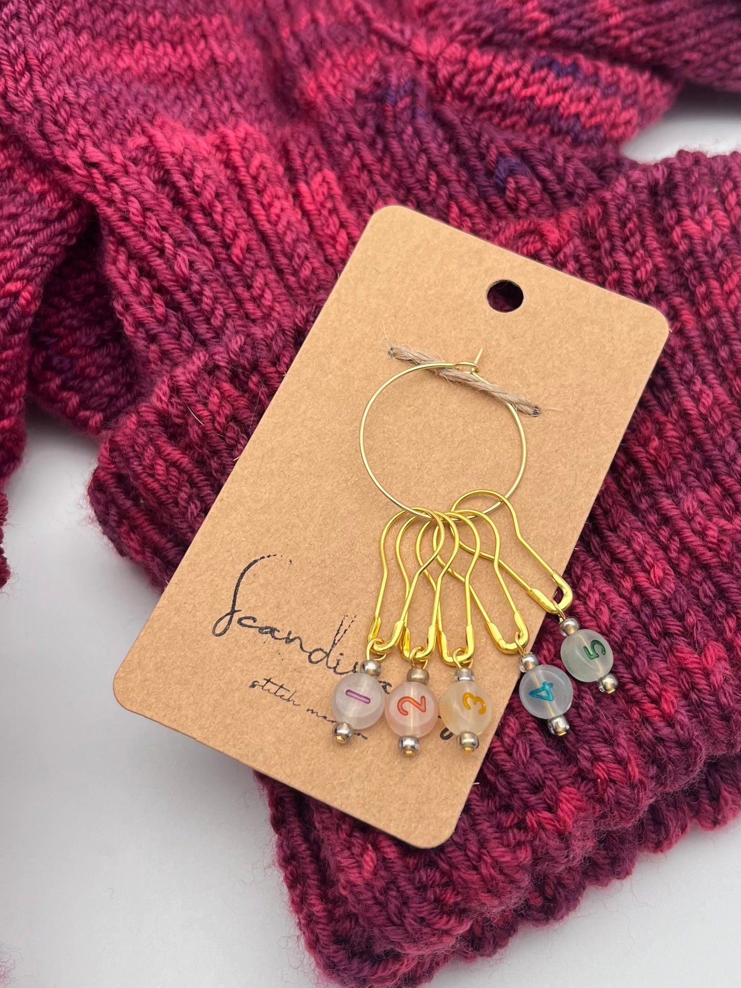 Reihenzähler 1-5 Bunt/Grau Gold