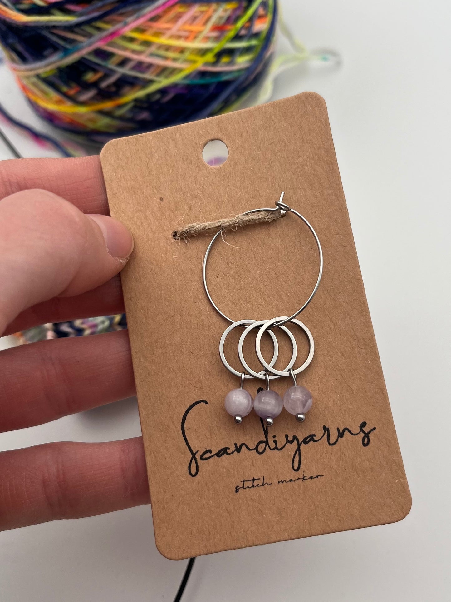 Amethyst mit kleinem Ring 3er Set Silber