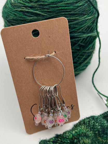 Reihenzähler 1-10 Bunt/Rosa Silber