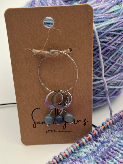 Aventurin mit Huggie 3er Set Silber