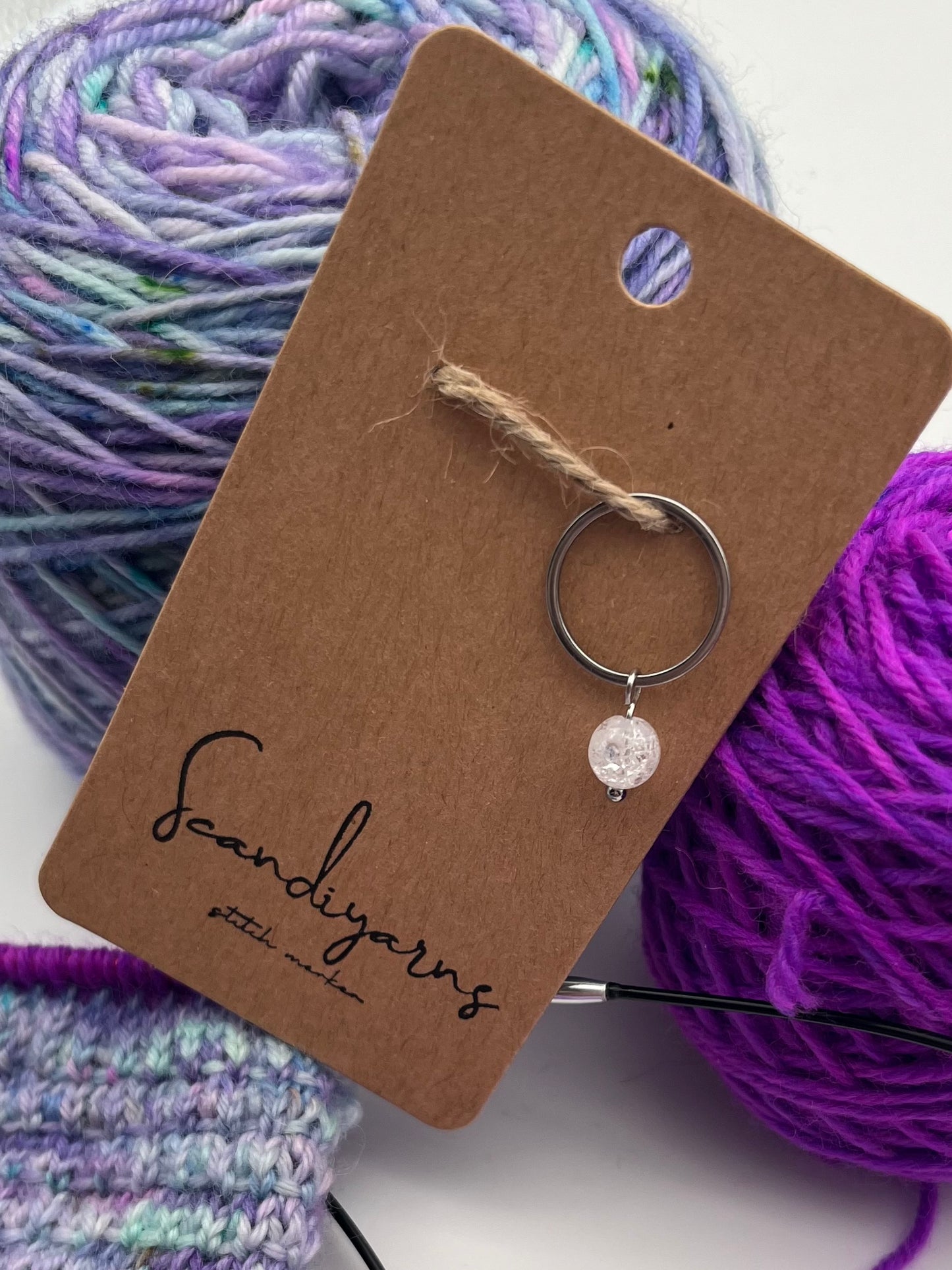 Quarz mit großem Ring Silber