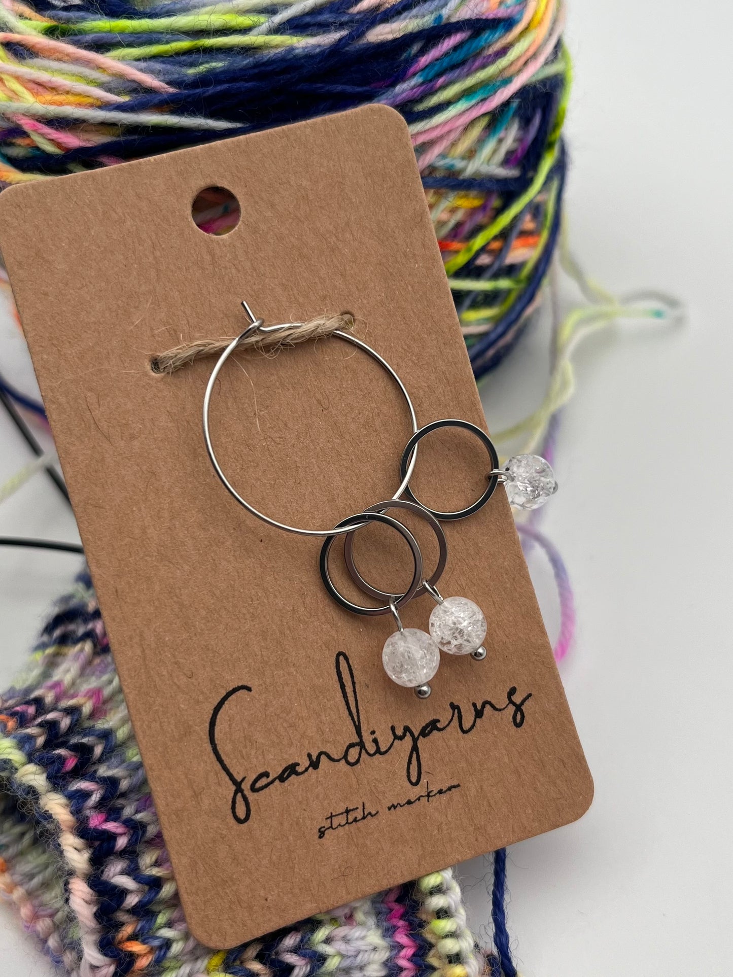 Quarz mit kleinem Ring 3er Set Silber