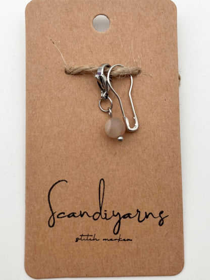 Sonnenstein mit Karabiner Silber