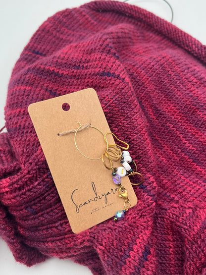 Reihenzähler 1-5 Rondellperle mit kleinem Ring Gold