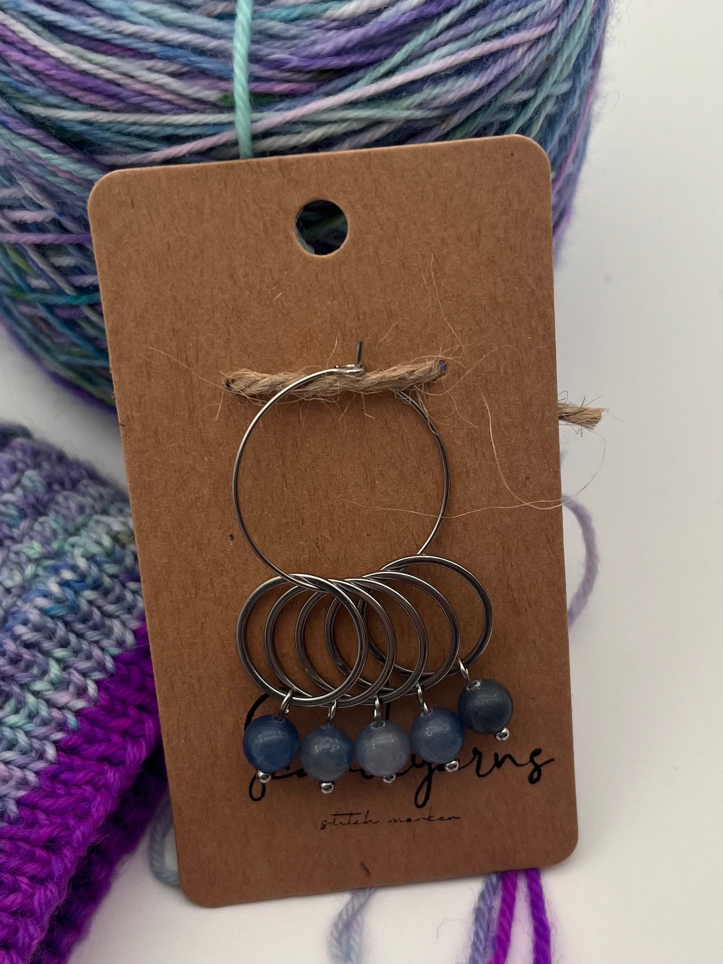 Aventurin mit großem Ring 5er Set Silber