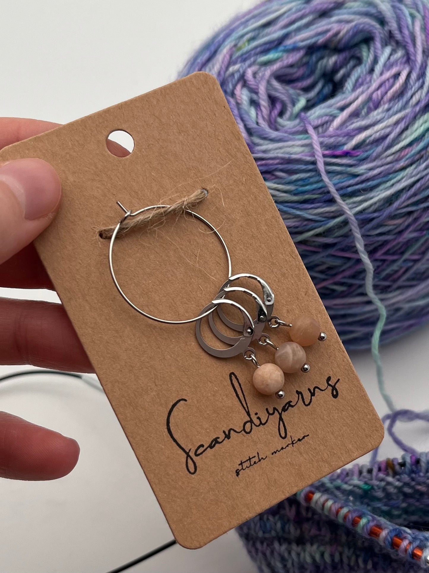 Sonnenstein mit Huggie 3er Set Silber