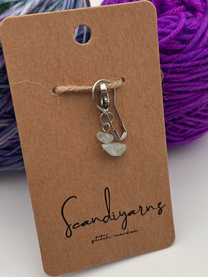 Morganit Stein mit Karabiner Silber