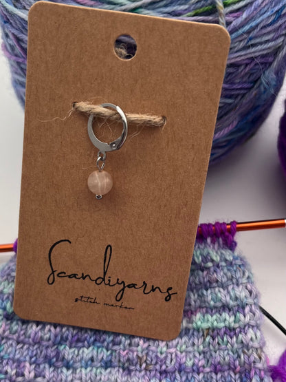 Sonnenstein mit Huggie Silber