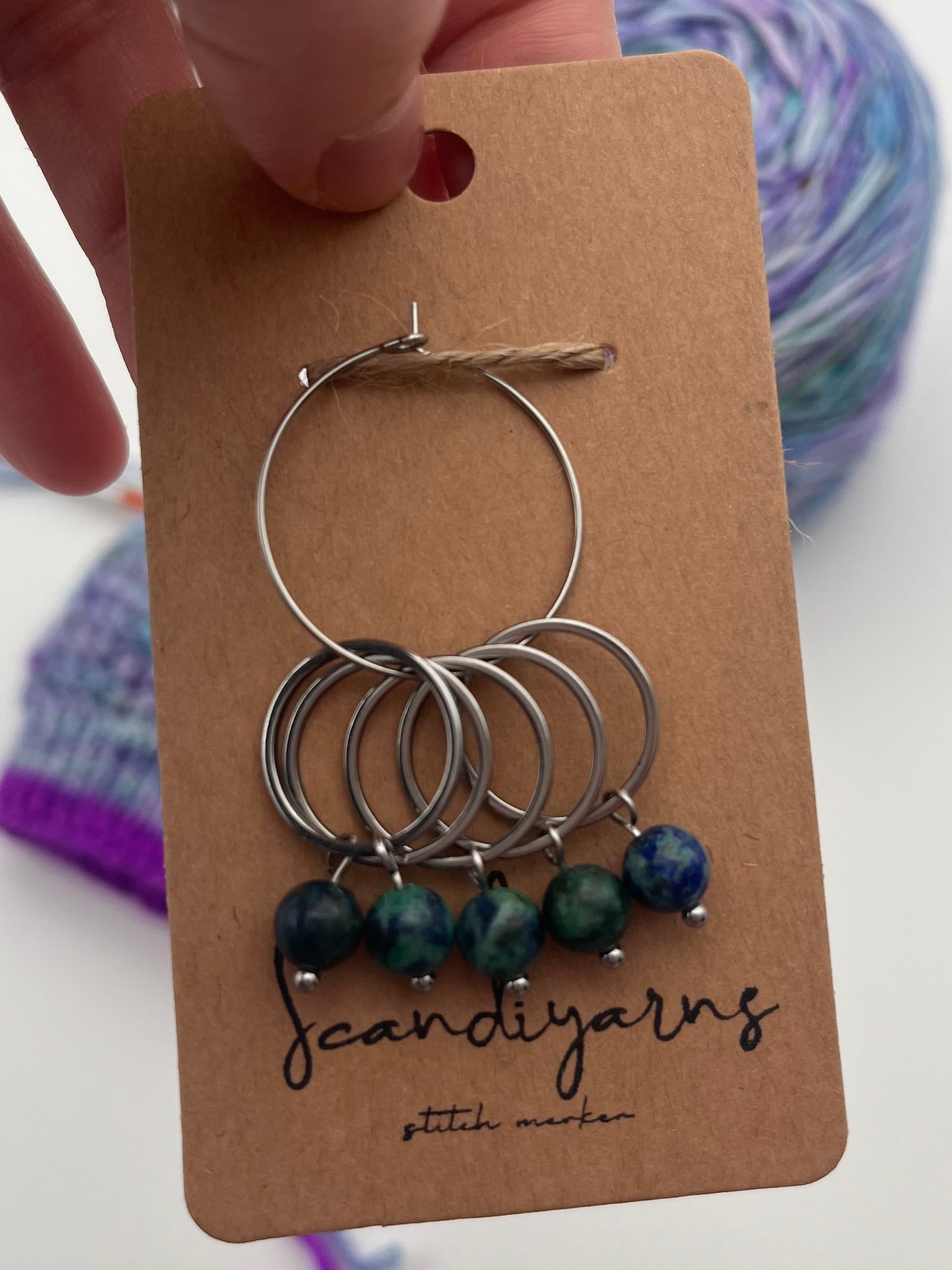 Lapislazuli mit großem Ring 5er Set Silber