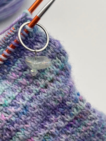 Fluorit und Facettperle mit großem Ring Silber