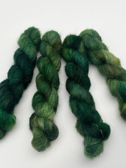 Bottle Green Fuzzy Lace
