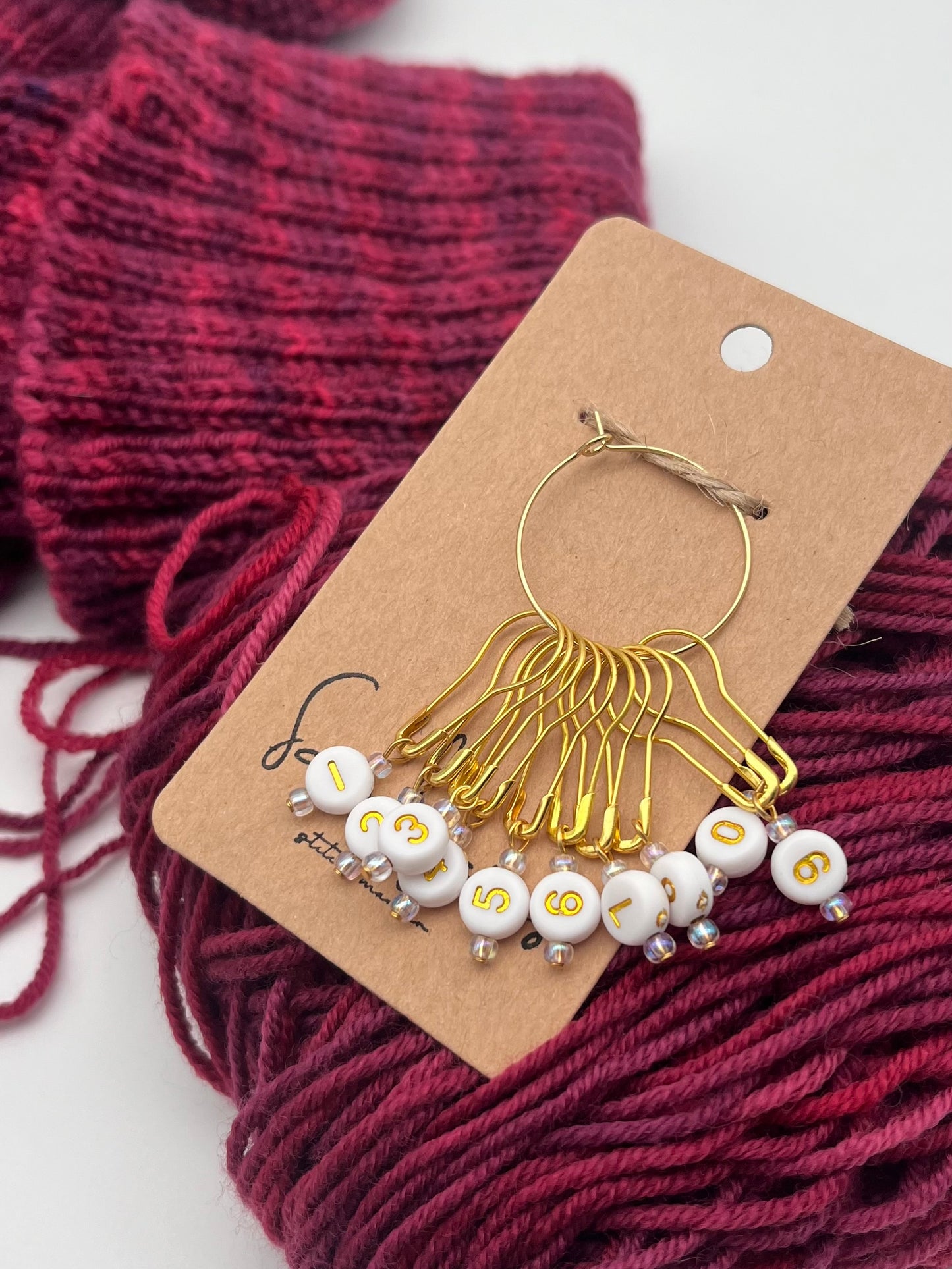 Reihenzähler 1-10 Weiß/Rosa Gold