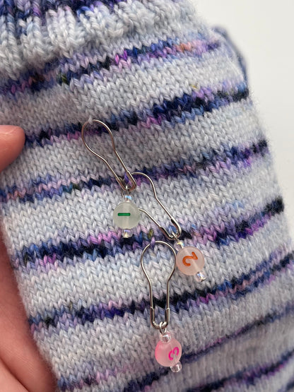 Reihenzähler 1-5 Bunt/Rosa Silber