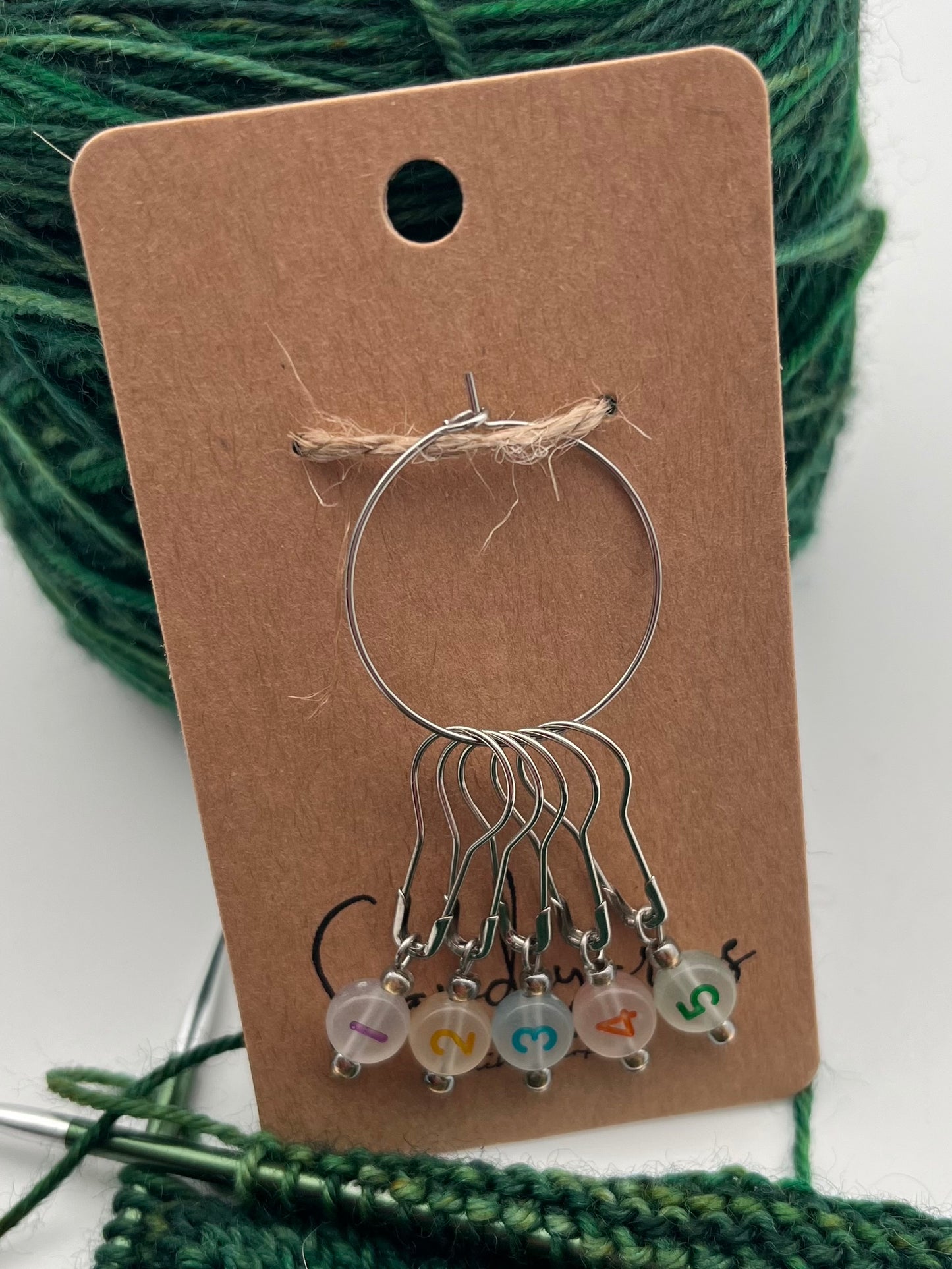 Reihenzähler 1-5 Bunt/Grau Silber