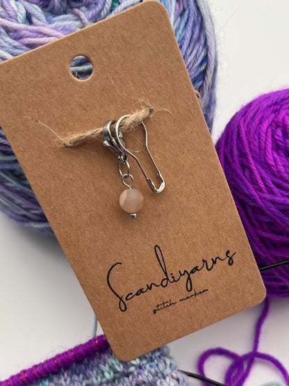 Sonnenstein mit Karabiner Silber